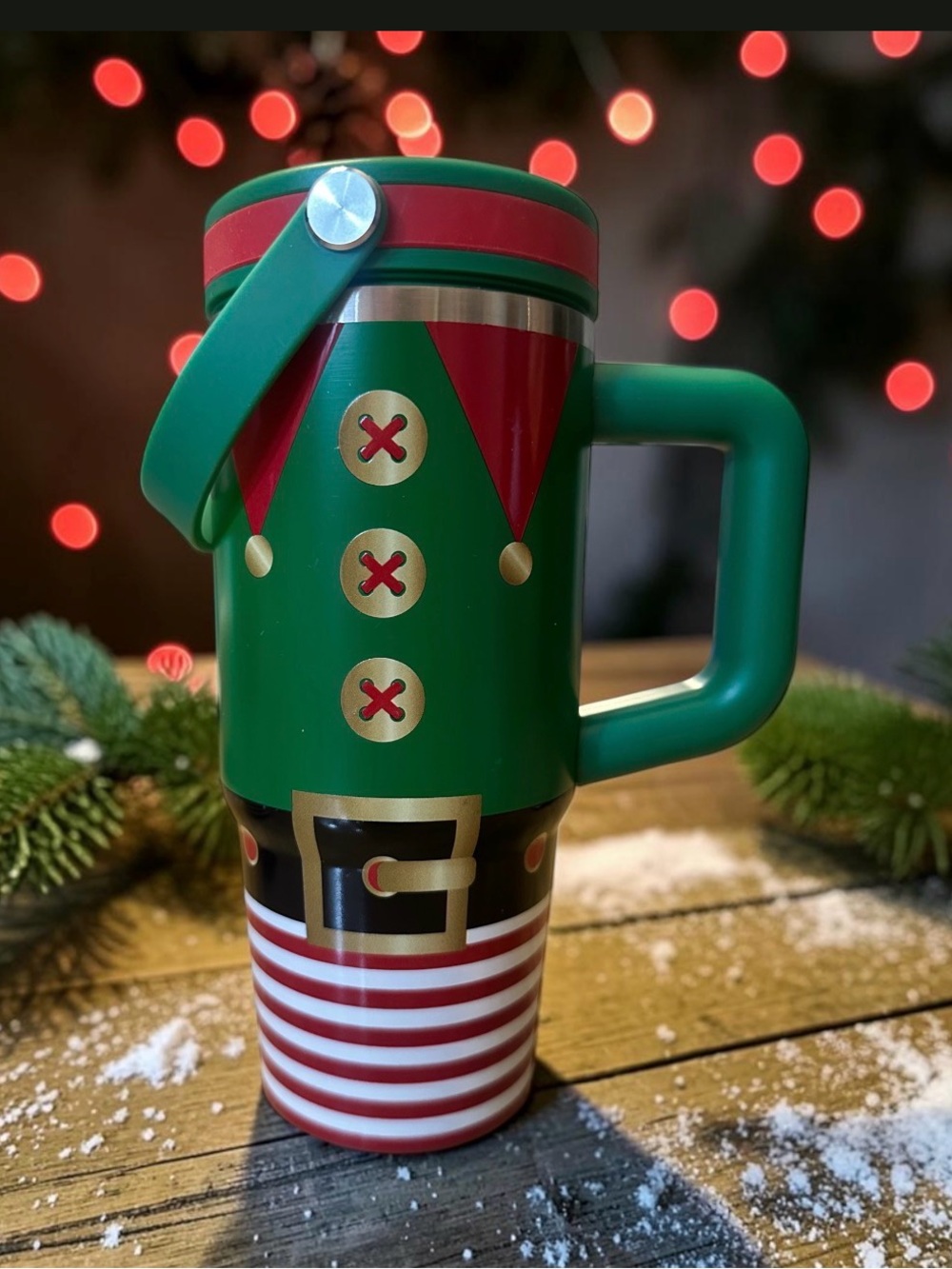 Ashland stainless steel insulated tumbler Holiday Elf Travel Mug